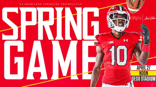 2024 Maryland Football Spring Game Announcement Graphic