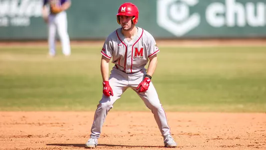 Jacob Orr Stands on Second Base Against Washington