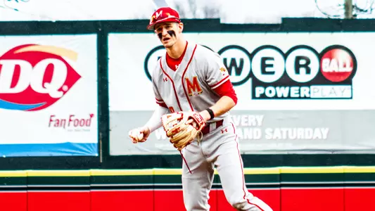 Sam Hojnar fields ball at second base