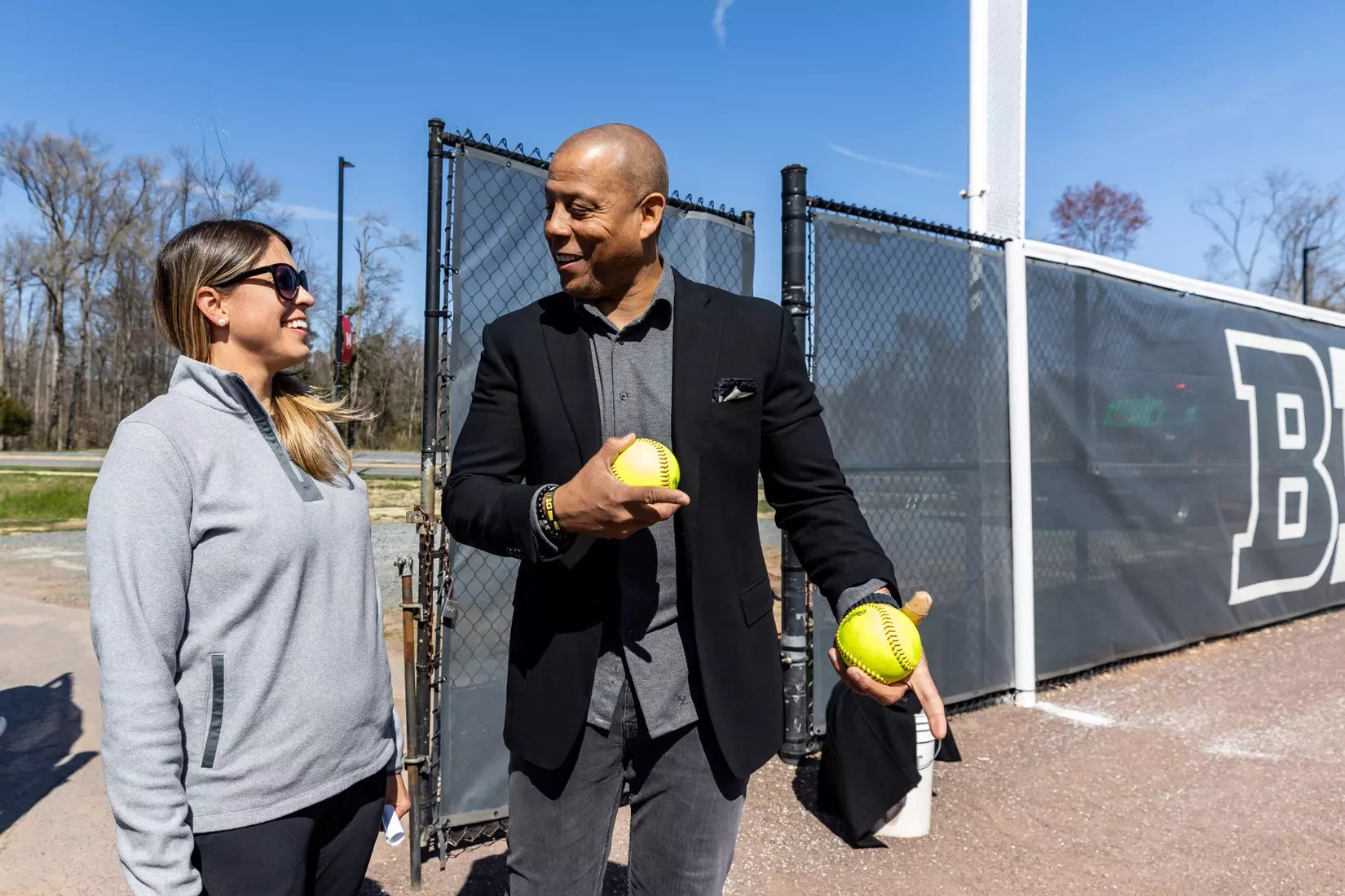 Maryland Softball breaks ground on their new indoor hitting facility at Softball Stadium in College Park, MD on Thursday, Mar. 21, 2024.
Mackenzie Miles/Maryland Terrapins