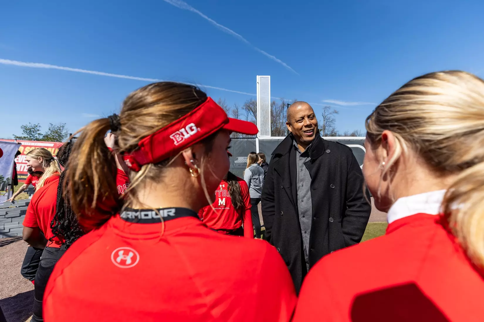 Maryland Softball breaks ground on their new indoor hitting facility at Softball Stadium in College Park, MD on Thursday, Mar. 21, 2024.
Mackenzie Miles/Maryland Terrapins