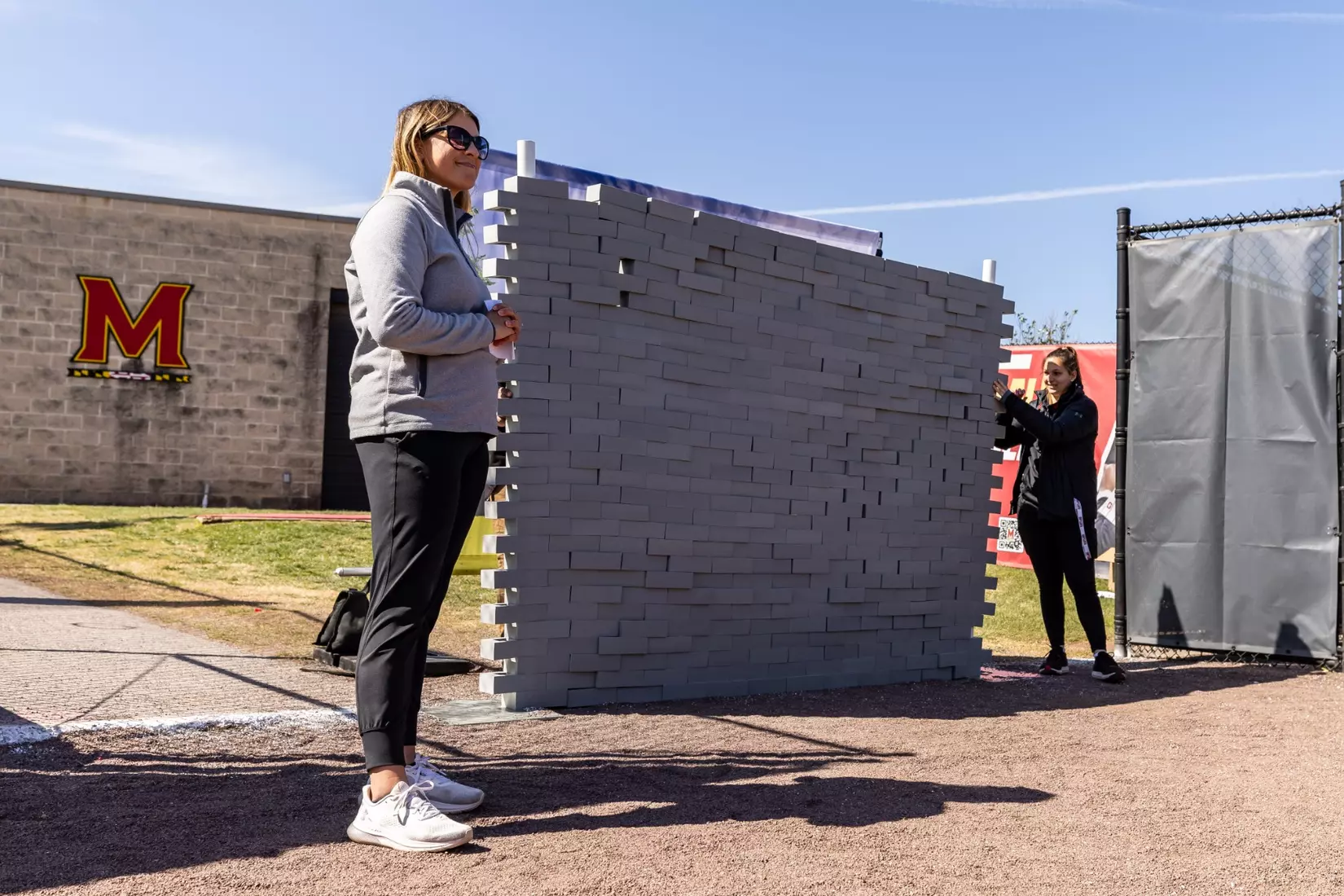 Maryland Softball breaks ground on their new indoor hitting facility at Softball Stadium in College Park, MD on Thursday, Mar. 21, 2024.
Mackenzie Miles/Maryland Terrapins