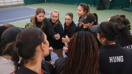 Maryland Womens Tennis Team Huddle