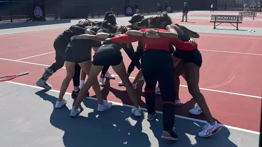 WTENNIS Team Huddle vs. Ohio State