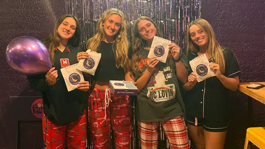 Maryland student-athletes at Insomnia Cookies