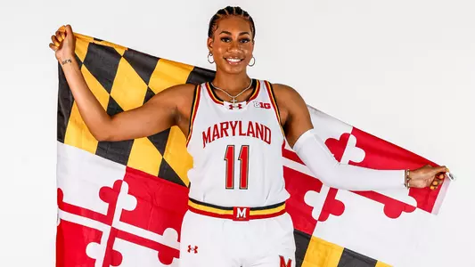 Jakia Brown-Turner posed Maryland flag