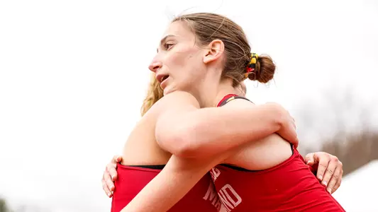 Katie Altieri hugs Rose Coats