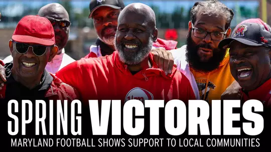 Spring Victories: Maryland football shows support to local communities