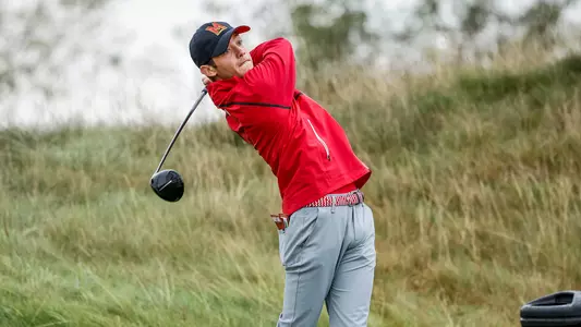 Florian Huerlimann tees off