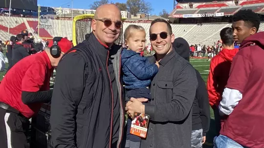 Philip Bass and son at SECU Stadium
