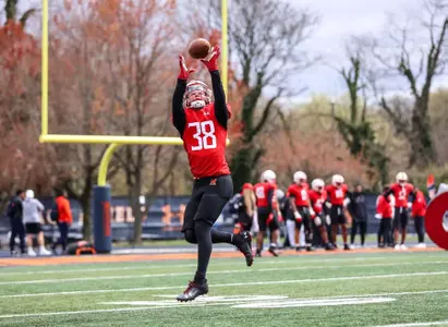 Defensive Back Taylor Best (38)
Maryland Football during Baltimore Day spring practice at Hughes Memorial Field at Morgan State University in Baltimore, MD on Saturday April 6, 2024.
Dylan Davies/Maryland Athletics