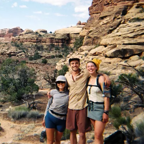 Sarah Faller with friends