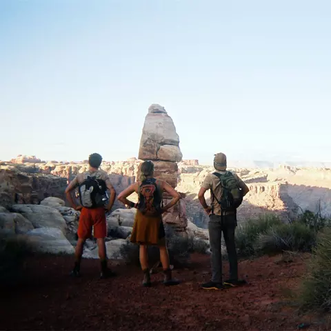 Sarah Faller with friends