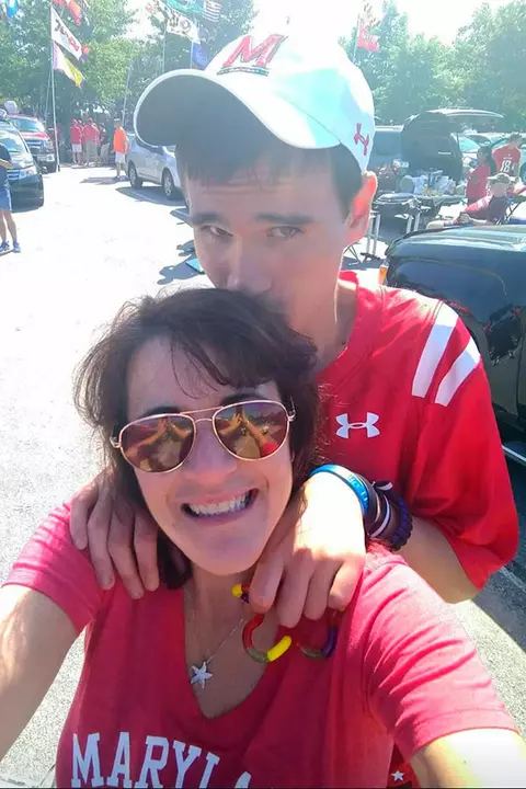 Lisa Wiederlight with her son, Joshua