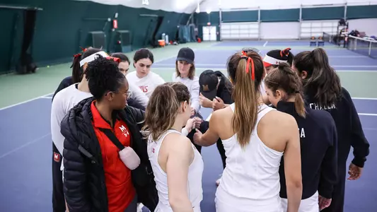 Maryland Women's Tennis Pre-Match Huddle