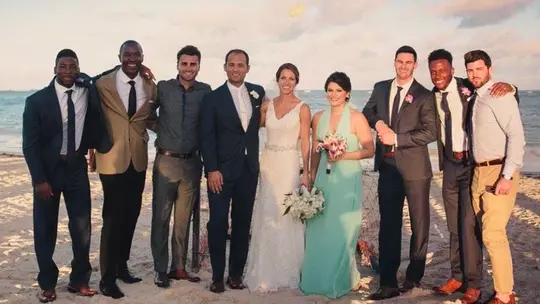 Terps at the wedding of Michael and Kelly Marchiano