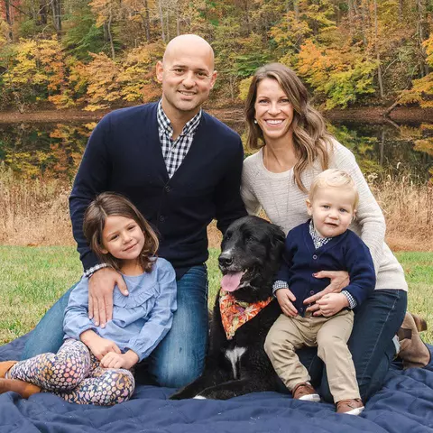 Michael and Kelly Marchiano with their family