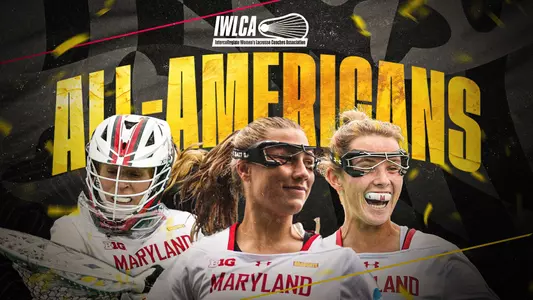 IWLCA All-Americans graphic: Emily Sterling, Meghan Ball and Eloise Clevenger