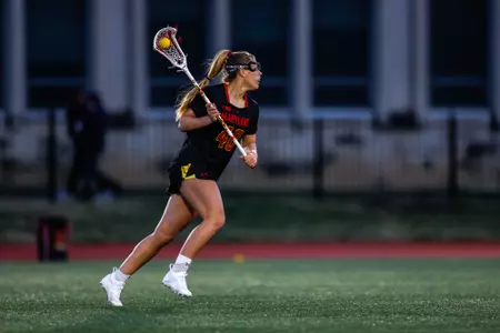 Attacker Hannah Leubecker (40)
Maryland Women’s Lacrosse at Saint Joseph’s at Sweeney Field in Philadelphia, PA on Friday, Feb. 9, 2024.
Brieanna Andrews/Maryland Terrapins