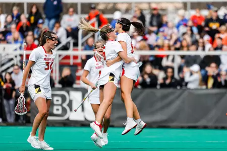 Attacker Eloise Clevenger (6) and Attacker Libby May (9)
Maryland Women’s Lacrosse vs. Florida at Women's Lacrosse Complex in College Park, MD on Saturday, Feb. 24, 2024.
Mackenzie Miles/Maryland Terrapins