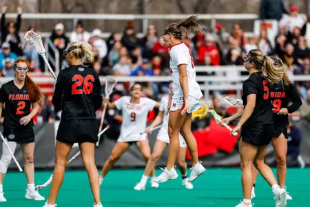 Defender Kori Edmondson (14)
Maryland Women’s Lacrosse vs. Florida at Women's Lacrosse Complex in College Park, MD on Saturday, Feb. 24, 2024.
Mackenzie Miles/Maryland Terrapins