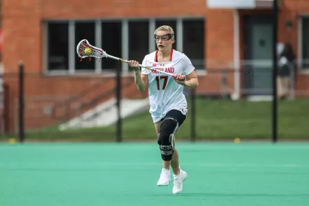 Midfielder Maddy Sterling (17)
Maryland Women's Lacrosse vs. James Madison University at the Field Hockey and Women's Lacrosse Complex in College Park, MD on Sunday March 10, 2024.
Allison Mize/Maryland Terrapins