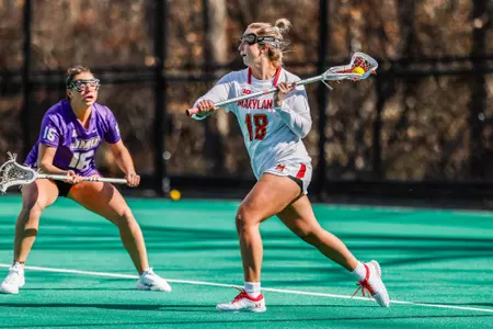 Attacker Chrissy Thomas (18)
Maryland Women’s Lacrosse vs. JMU at Field Hockey and Lacrosee Complex in College Park, Md. on Sunday, Mar. 10, 2024.
Brieanna Andrews/Maryland Terrapins
