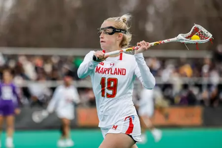 Attacker Maggie Weisman (19)
Maryland Women’s Lacrosse vs. JMU at Field Hockey and Lacrosee Complex in College Park, Md. on Sunday, Mar. 10, 2024.
Brieanna Andrews/Maryland Terrapins