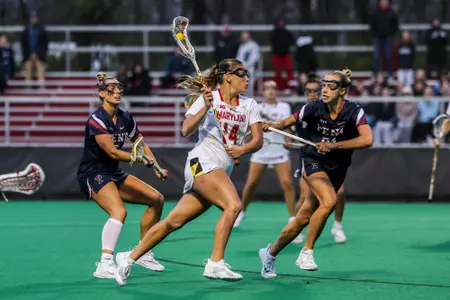 Defender Kori Edmondson (14)
Maryland Women’s Lacrosse vs. Penn at Field Hockey and Lacrosse Complex in College Park, MD on Wednesday, Mar. 27, 2024.
Brieanna Andrews/Maryland Terrapins