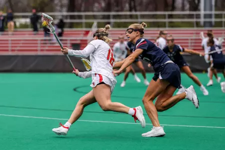 Attacker Chrissy Thomas (18)
Maryland Women’s Lacrosse vs. Penn at Field Hockey and Lacrosse Complex in College Park, MD on Wednesday, Mar. 27, 2024.
Brieanna Andrews/Maryland Terrapins