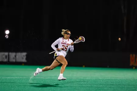 Defense Sophie Halus (25)
#1 Maryland Women’s Lacrosse vs. #14 UPenn at Women's Lacrosse Complex in College Park, MD on Saturday, March 27, 2024. Samantha Osborne/ Maryland Terrapins.