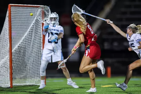 Attacker Lauren Lapointe (8)
Maryland Women’s Lacrosse at Johns Hopkins at Homewood Field in Baltimore, Md. on Wednesday, Apr. 10, 2024.
Brieanna Andrews/Maryland Terrapins