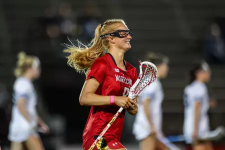Attacker Lauren Lapointe (8)
Maryland Women’s Lacrosse at Johns Hopkins at Homewood Field in Baltimore, Md. on Wednesday, Apr. 10, 2024.
Brieanna Andrews/Maryland Terrapins