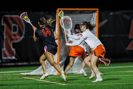 Defender Kori Edmondson (14)
Maryland Women’s Lacrosse at Princeton at Sherrerd Field in Princeton, NJ on Wednesday, Apr. 17, 2024.
Brieanna Andrews/Maryland Terrapins