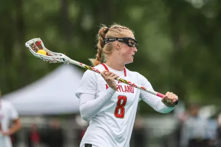 Attacker Lauren Lapointe (8)
Maryland Women's Lacrosse in Round One of the NCAA Tournament against Robert Morris University at the Field Hockey and Women's Lacrosse Complex in College Park, MD on Friday May 10, 2024.
Allison Mize/Maryland Terrapins