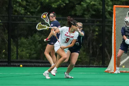 Attack Libby May (9)
Maryland Women's Lacrosse vs. Robert Morris in Round 1 of the NCAA Tournament at Field Hockey/Lacrosse Complex on May 10, 2024
Hyun Jo Choi/ University of Maryland Athletics