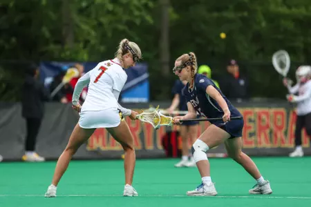 Attack Hailey Russo (7)
Maryland Women's Lacrosse vs. Robert Morris in Round 1 of the NCAA Tournament at Field Hockey/Lacrosse Complex on May 10, 2024
Hyun Jo Choi/ University of Maryland Athletics