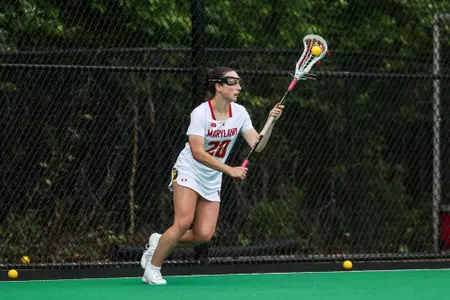 Defense Neve O'Ferrall (20)
Maryland Women's Lacrosse vs. Robert Morris in Round 1 of the NCAA Tournament at Field Hockey/Lacrosse Complex on May 10, 2024
Hyun Jo Choi/ University of Maryland Athletics