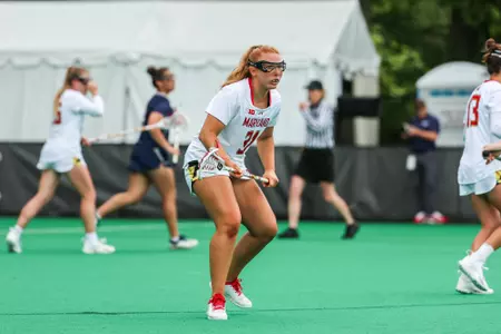 Defense Olivia Rockstroh (31)
Maryland Women's Lacrosse vs. Robert Morris in Round 1 of the NCAA Tournament at Field Hockey/Lacrosse Complex on May 10, 2024
Hyun Jo Choi/ University of Maryland Athletics