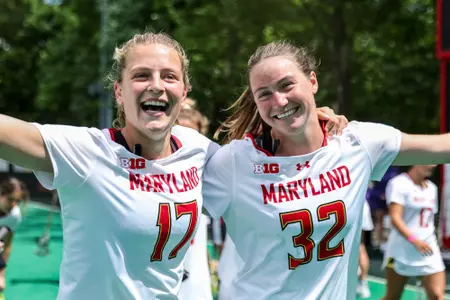Midfielder Maddy Sterling (17), Midfielder Shannon Smith (32)
Maryland Football hosts a Mental Health Symposium at Jones Hill House in College Park, Md. on Sunday, May. 12, 2024.
Brieanna Andrews/Maryland Terrapins