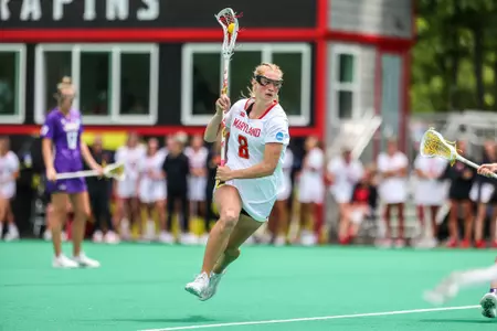 Attack Lauren LaPointe (8)
Maryland Women’s Lacrosse vs. JMU at in Round 2 of the NCAA tournament at The Field Hockey and Lacrosse Complex in College Park , MD., on Sunday, May 12, 2024.
Samantha Osborne/ Maryland Terrapins.