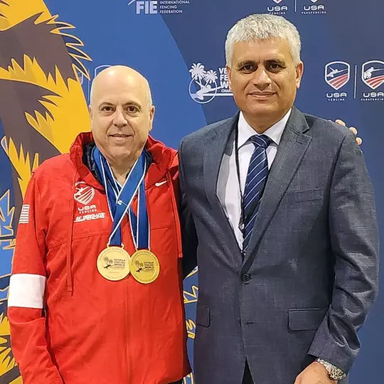 Steve Heck with Fikrat Valiyev