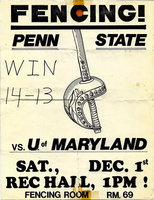 1980 Fencing win over Penn State