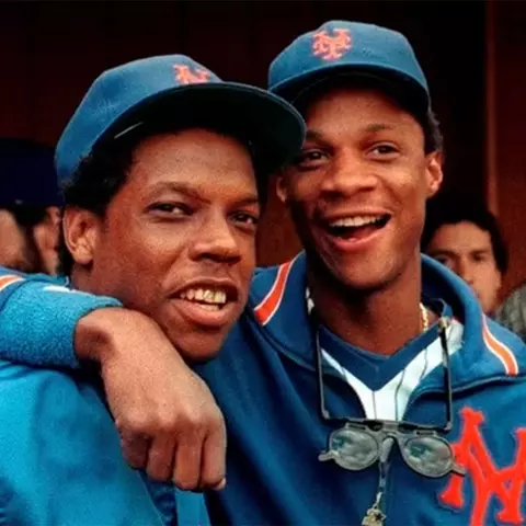 Dwight Gooden and Darryl Strawberry with the New York Mets