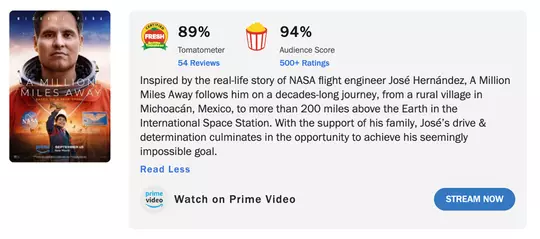 A Million Miles Away Rotten Tomatoes