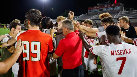 Men's Soccer Huddle