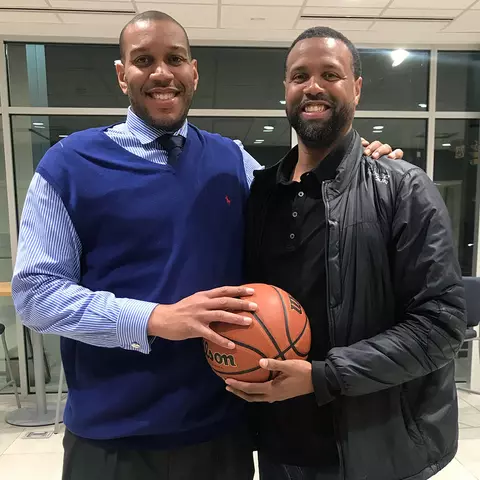 Lonny Baxter and Byron Mouton