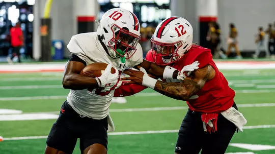 Tai Felton and Dante Trader Jr. during Fall Camp
