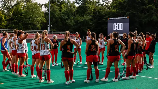 Field Hockey full team at practice