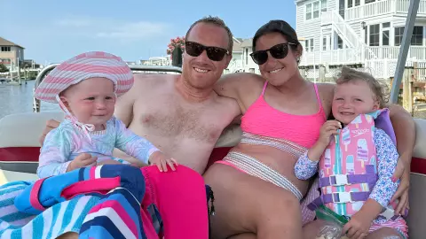 John and Katie Haus with their children